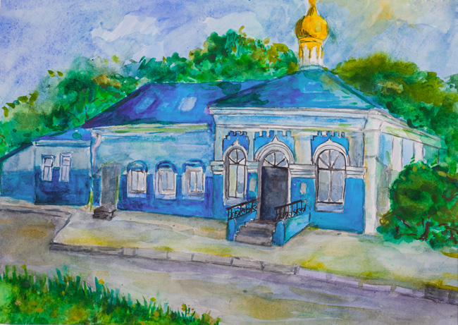 Church in honor of Our Lady of Holy Virgin,  :Children's Art Festival Our Kursk: CHILDREN DRAW THE CHURCH