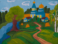 Trinity Church, Alferova Svetlana : Children's Art Festival Our Kursk: CHILDREN DRAW THE CHURCH