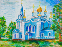 Vvedensky church, Kursk, Uchastkin Kamran : Children's Art Festival Our Kursk: CHILDREN DRAW THE CHURCH