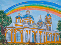 Znamensky Cathedral - the heart of the city, the city of Kursk, Sviridov Yegor : Children's Art Festival Our Kursk: CHILDREN DRAW THE CHURCH